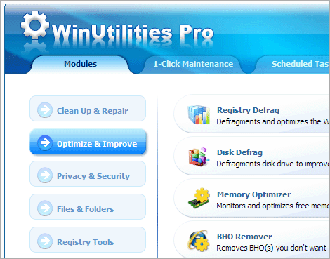 WinUtilities Professional Edition Screenshot